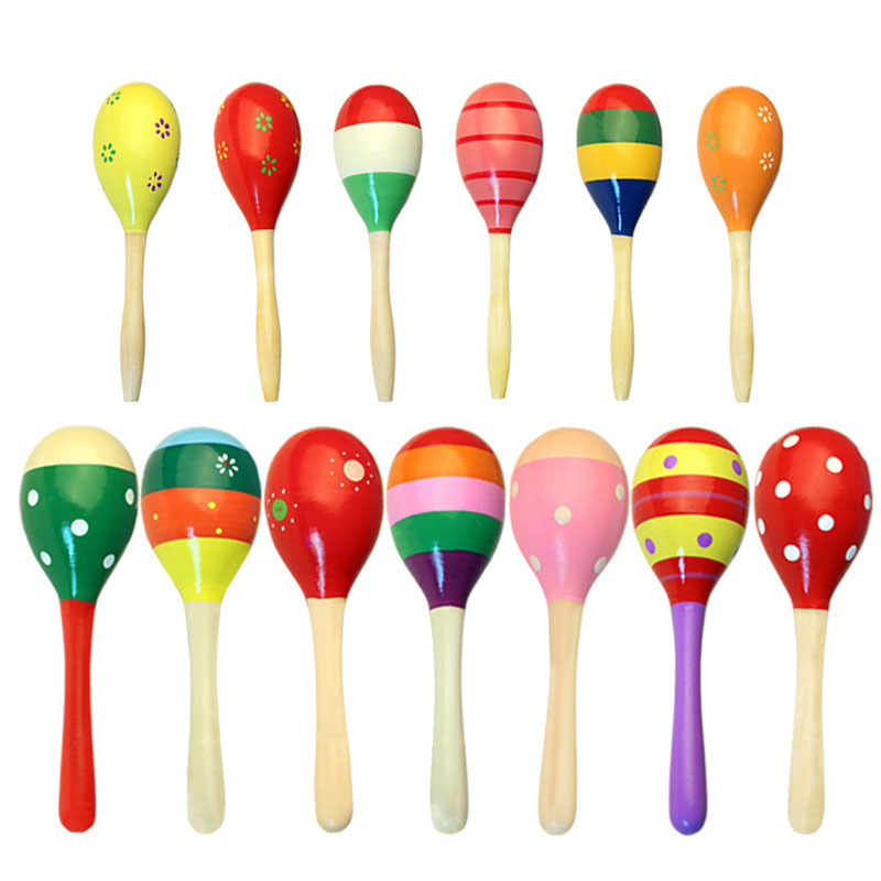 Musical Instrument Maraca - Sand Hammer Wooden Children Orff Instruments
