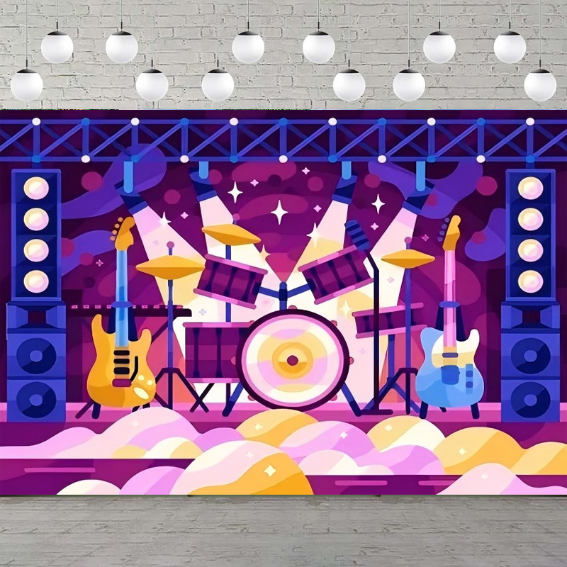 Musical Instrument You Blow - Photography Backdrop Rock Star Toy Set