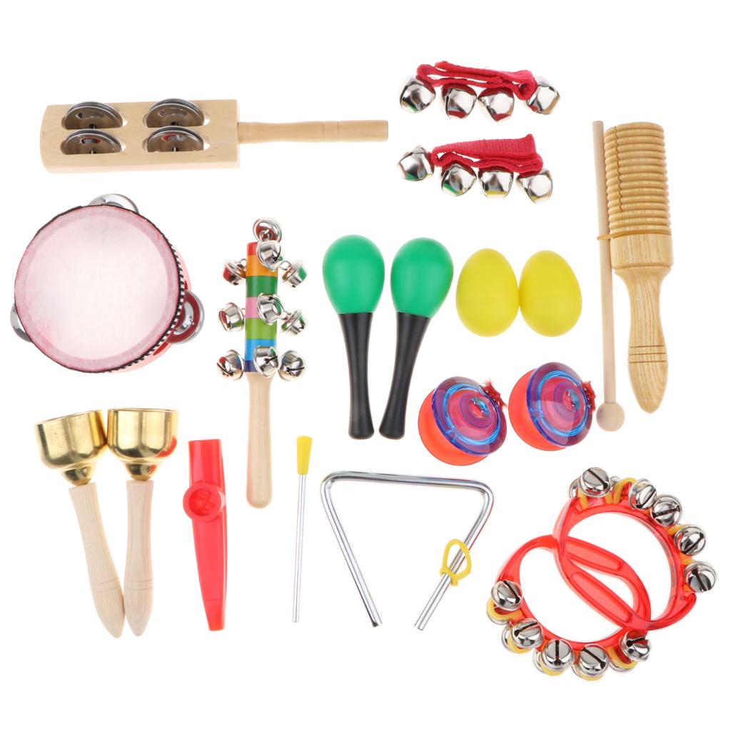 Musical Instrument For Toddlers - Toddler Musical Percussion Instruments Set 12Pcs