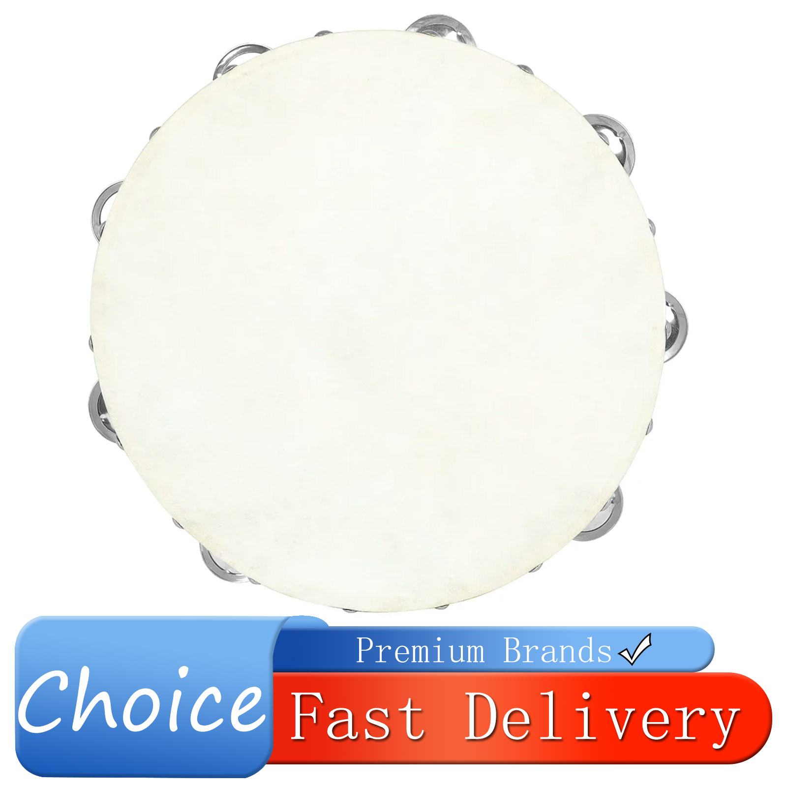 Musical Instrument Maraca - IRIN 10 Inches Tambourine Drums Sheepskin