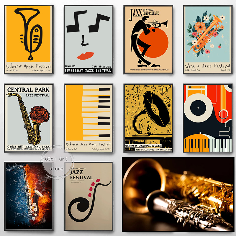 Picture Of Musical Instrument - Music Jazz Festival Gramophone Saxophone Instrument