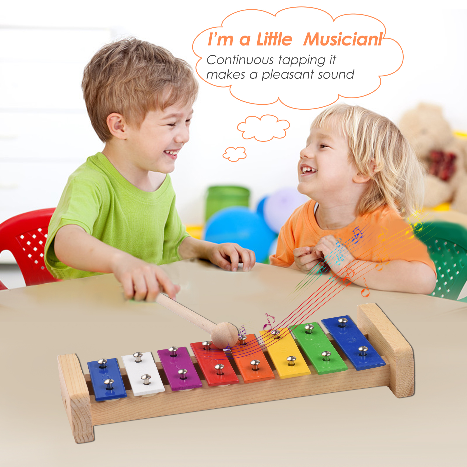 8 Keys Compact Size Xylophone  – Musical Instrument Maraca Bewertung und Preis