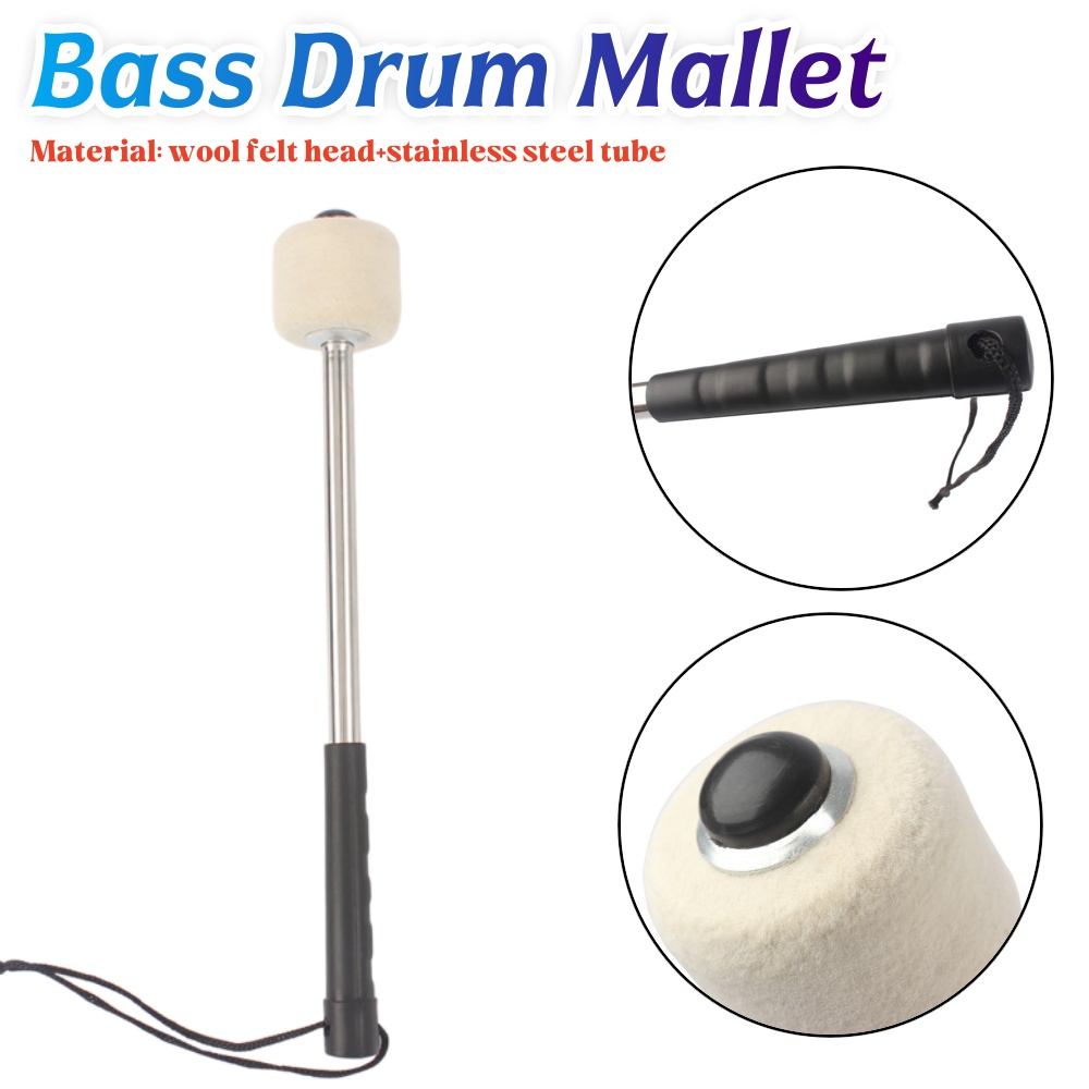 1-2PCS Bass Drum Mallet Profes – Musical Instrument Mallet Bewertung und Preis