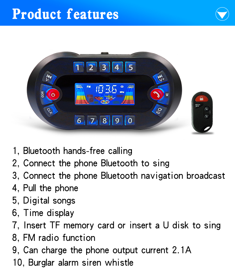MT730 Motorcycle Bluetooth Spe – Musical Instrument Amplifier Bewertung und Preis