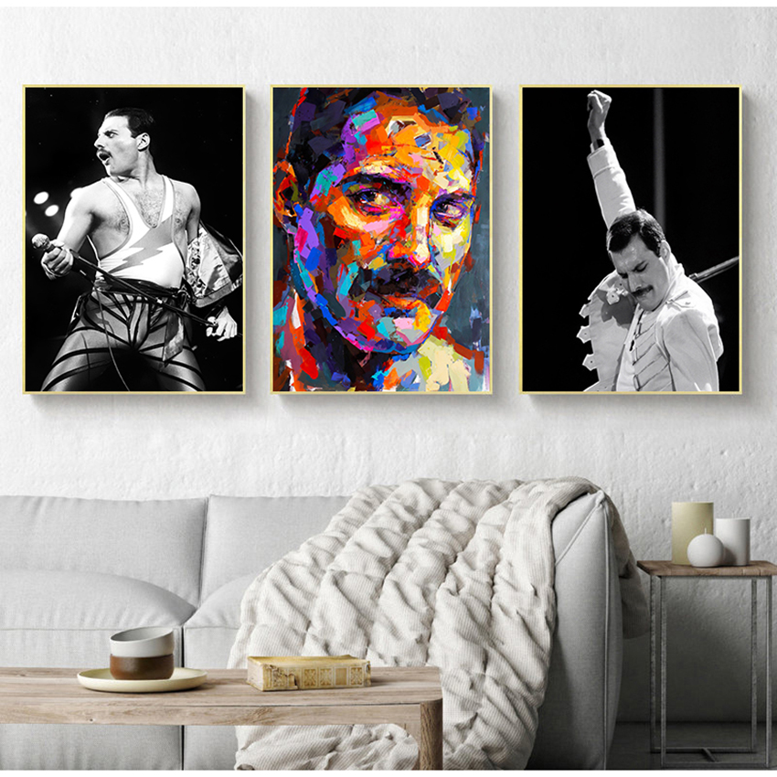 Freddie Mercury Bohemian Rock  – Musical Instrument Painting Bewertung und Preis