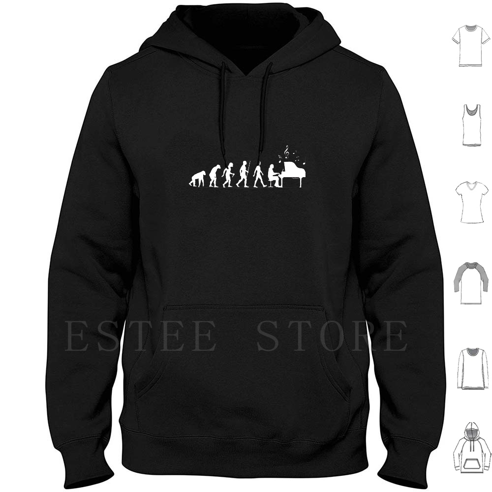 Piano Evolution Hoodie Long Sl – The History Of Musical Instrument Bewertung und Preis