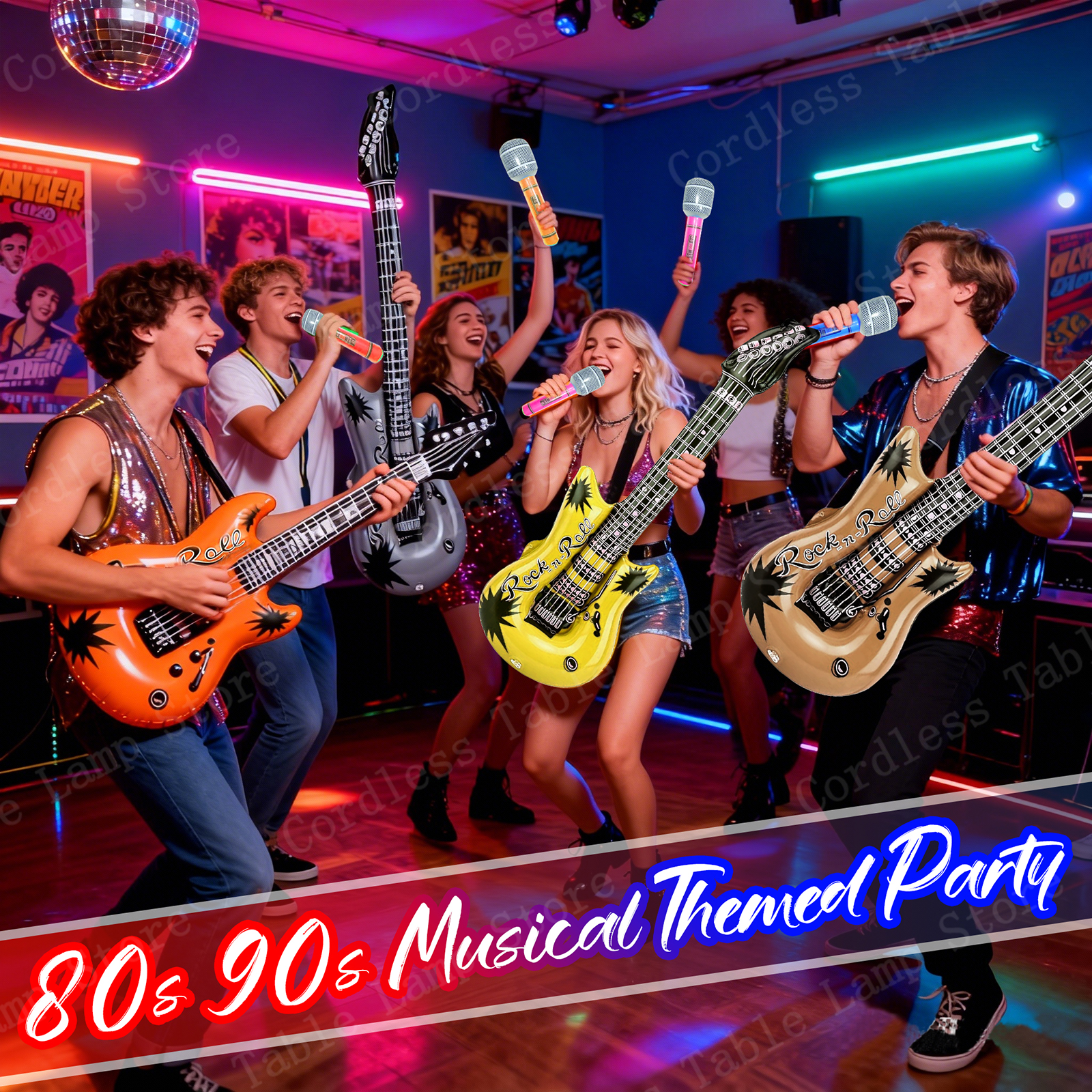 12-60Pcs Inflatable Rock Star  – Musical Instrument You Blow Bewertung und Preis