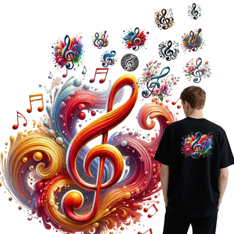 Color music symbols heat trans – Musical Instrument Painting Bewertung und Preis
