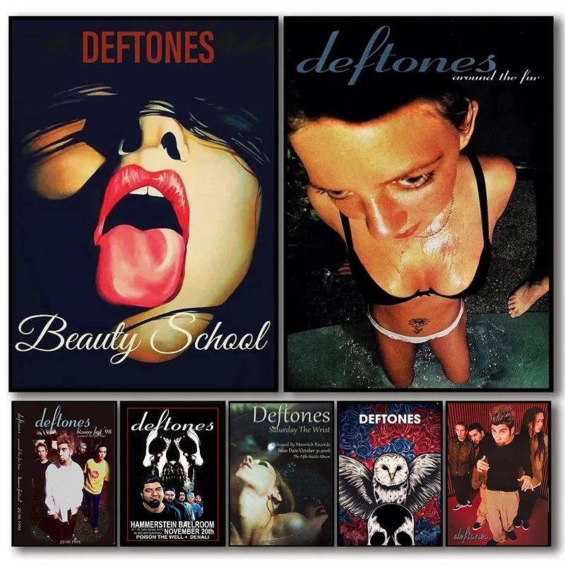 Retro Band Deftones Poster Aes – Musical Instrument Painting Bewertung und Preis