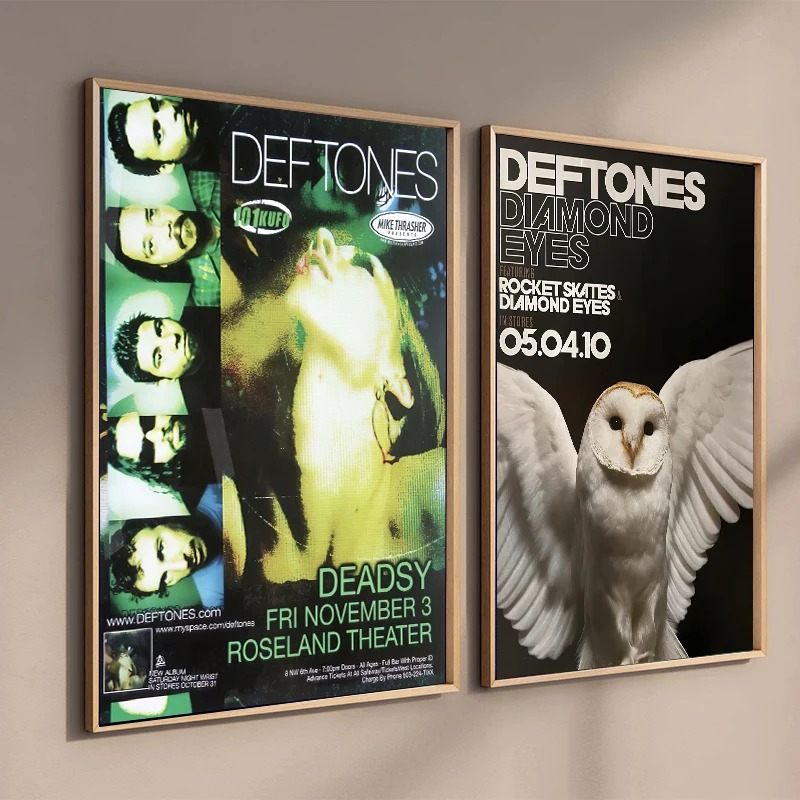 Retro Band Deftones Poster Aes – Musical Instrument Painting Bewertung und Preis