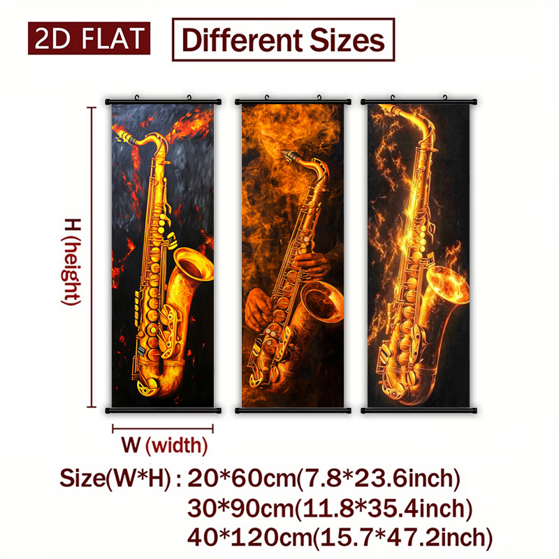 2D/FLAT-3pcs Flaming Saxophone – Musical Instrument Definition Bewertung und Preis