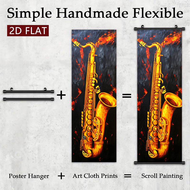 2D/FLAT-3pcs Flaming Saxophone – Musical Instrument Definition Bewertung und Preis