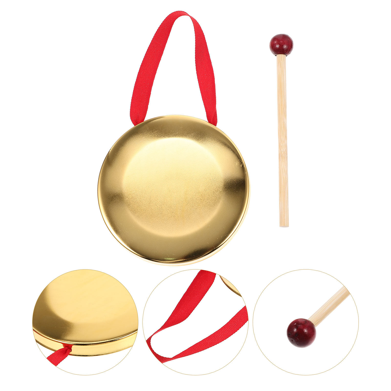 1Set Hand Held Gong with Malle – Musical Instrument Mallet Bewertung und Preis