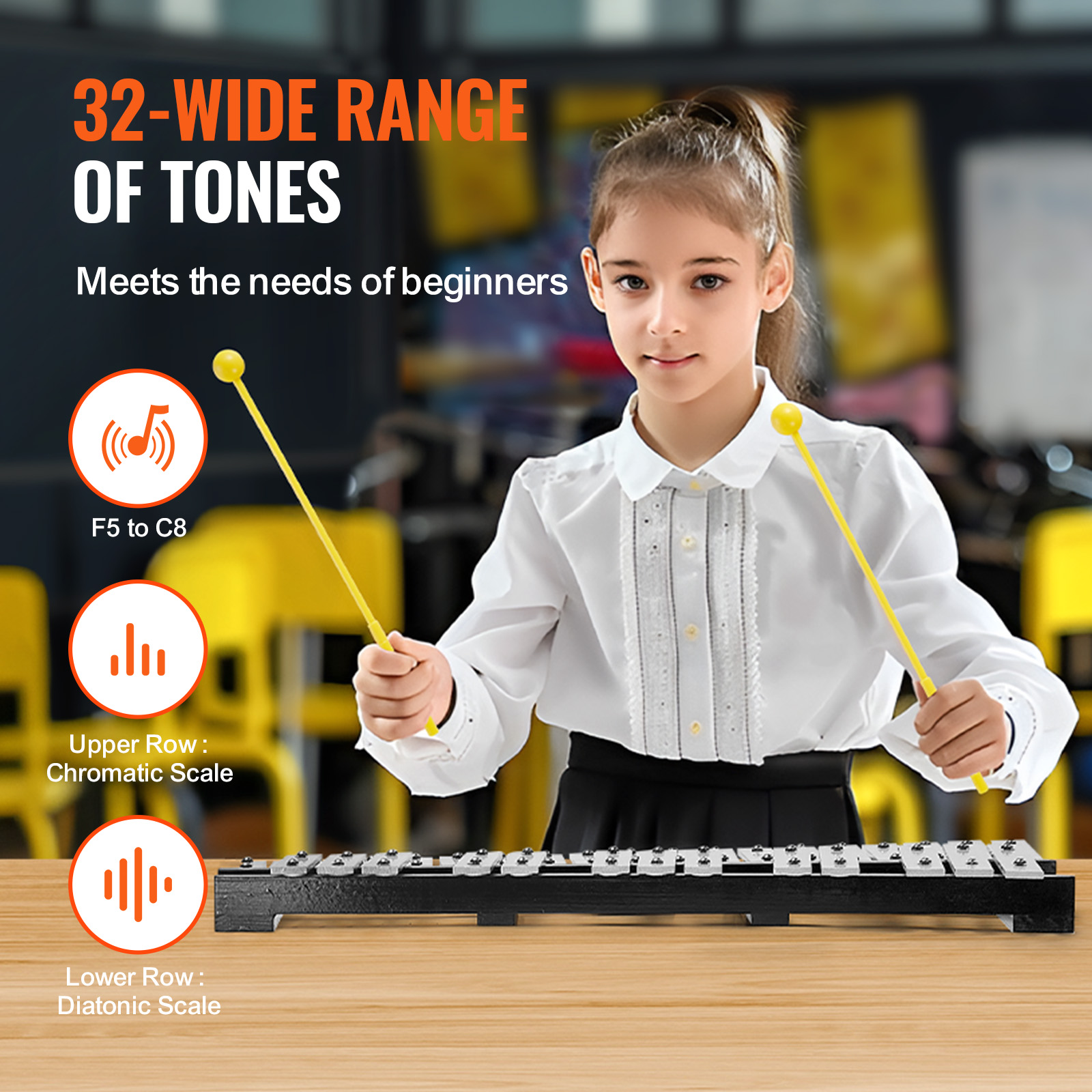 SucceBuy 32 Note Glockenspiel  – Musical Instrument Mallet Bewertung und Preis