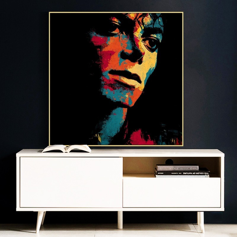Abstract Classic Michael Jacks – Musical Instrument Painting Bewertung und Preis