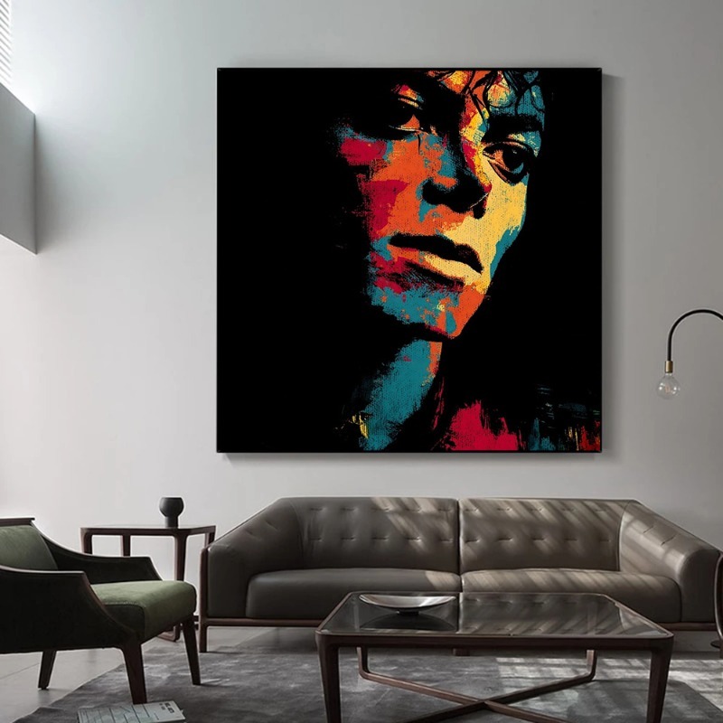 Abstract Classic Michael Jacks – Musical Instrument Painting Bewertung und Preis