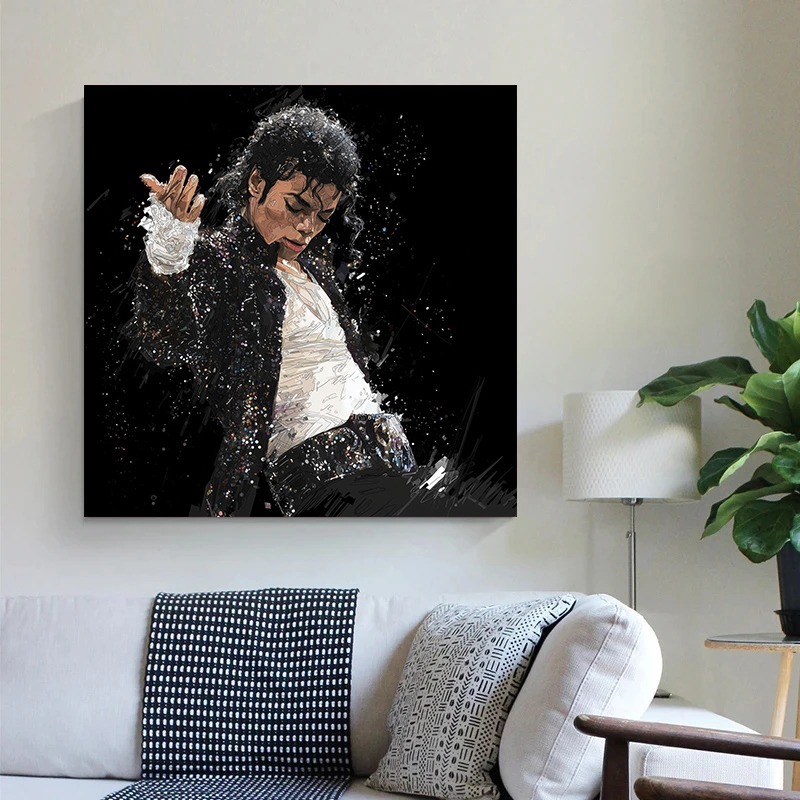 Abstract Classic Michael Jacks – Musical Instrument Painting Bewertung und Preis