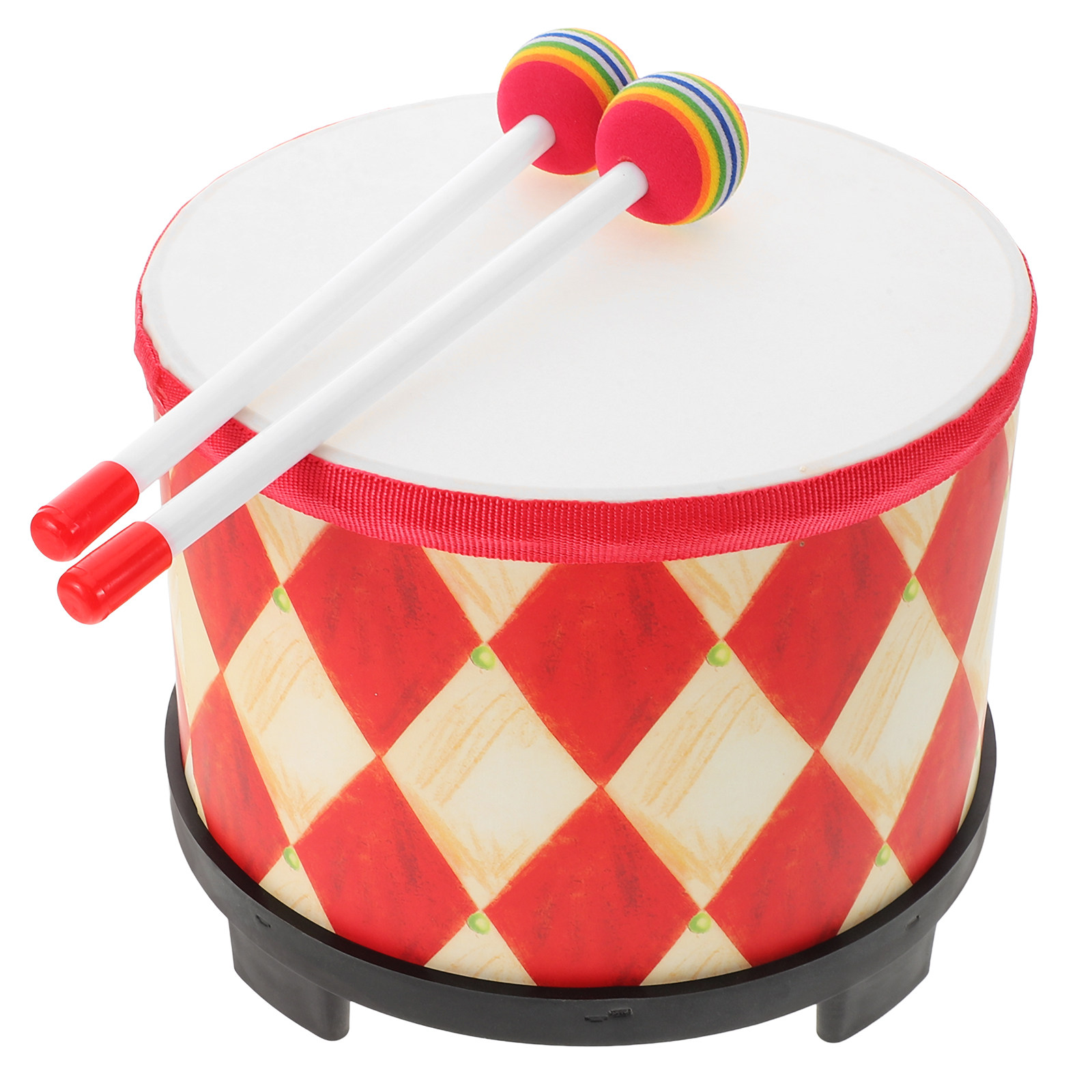 Kids Hand Drum Wooden Red Tom  – Musical Instrument For Toddlers Bewertung und Preis