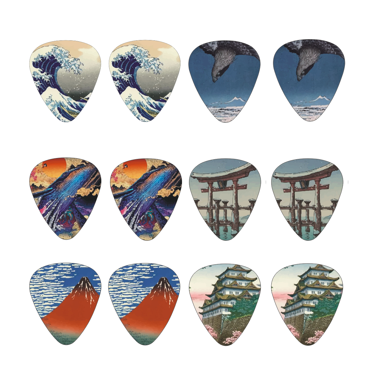 New 12pcs/set  Guitar Picks -  – Musical Instrument Japanese Bewertung und Preis