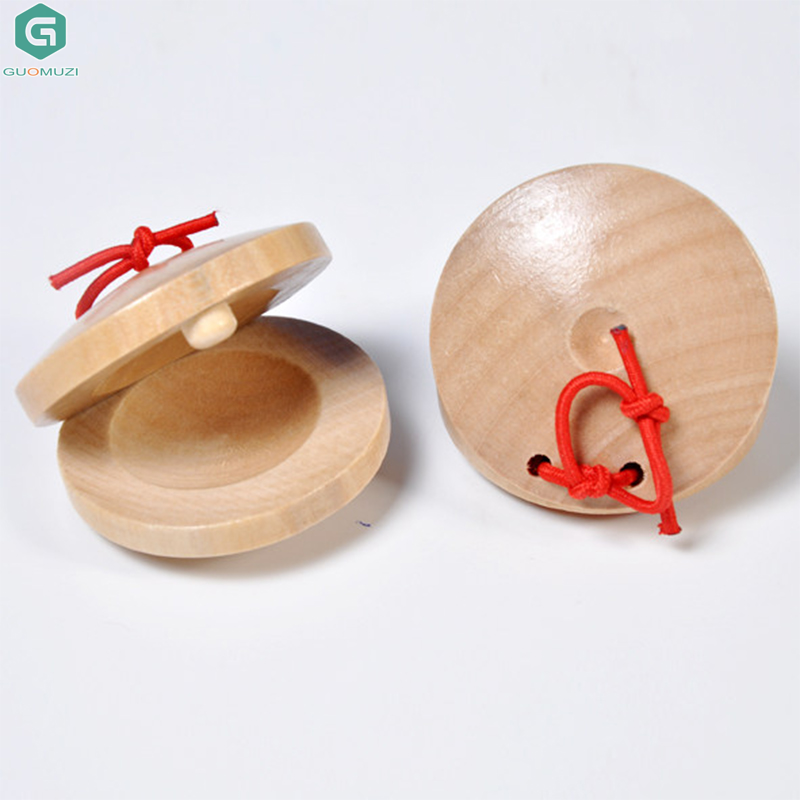1PCS Castanets Wooden Castanet – Musical Instrument For Toddlers Bewertung und Preis