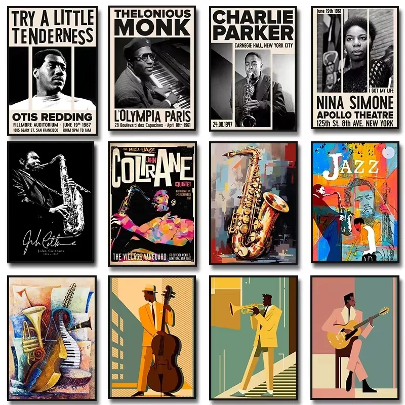 Jazz Music Saxophone Guitar Ce – Musical Instrument Painting Bewertung und Preis