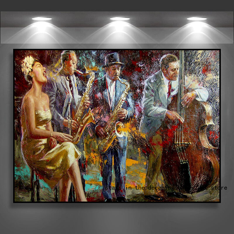 Abstract Music Jazz Band Femal – Picture Of Musical Instrument Bewertung und Preis