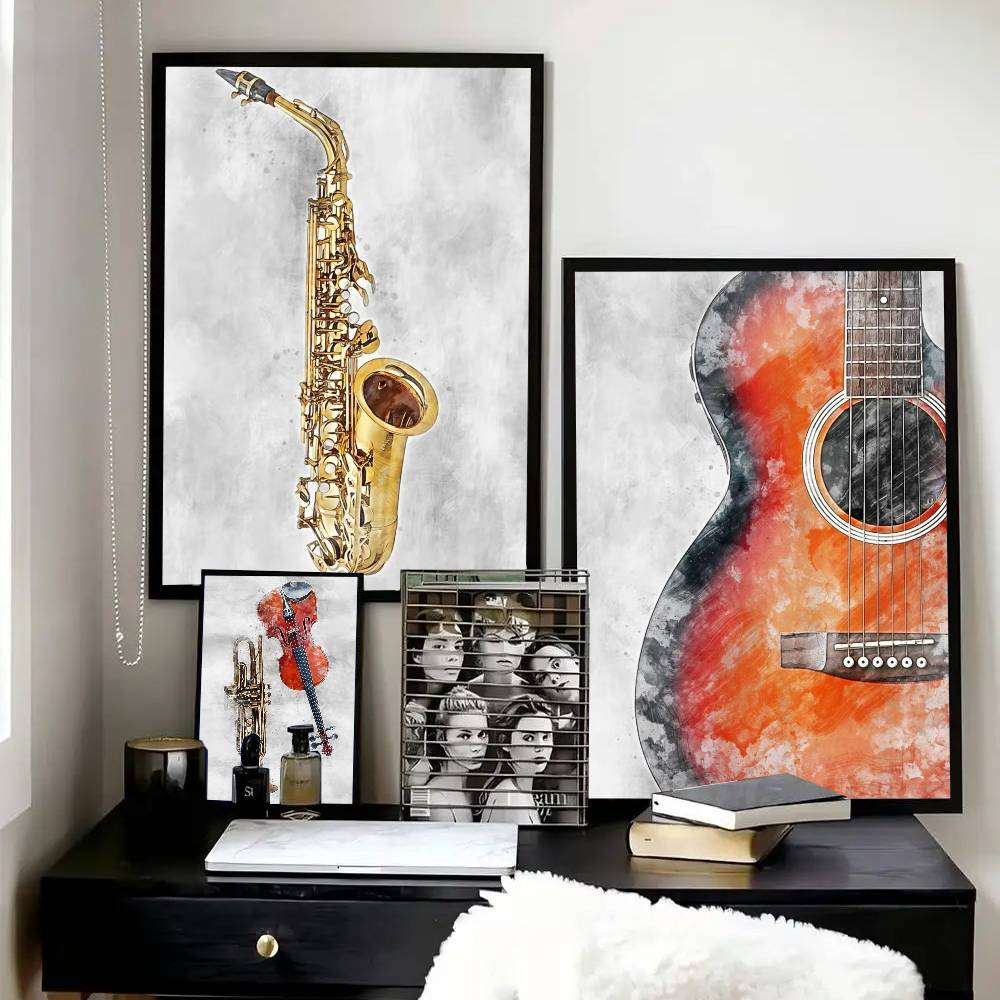 Watercolor Art Music Instrumen – Picture Of Musical Instrument Bewertung und Preis