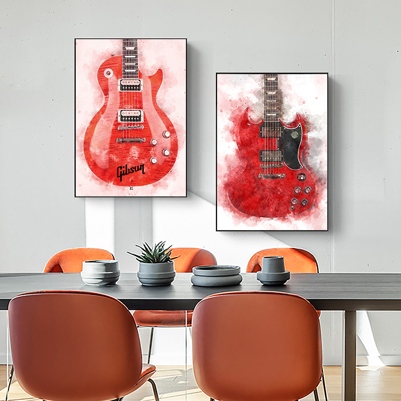 Vintage Rock Music Guitar Canv – Picture Of Musical Instrument Bewertung und Preis