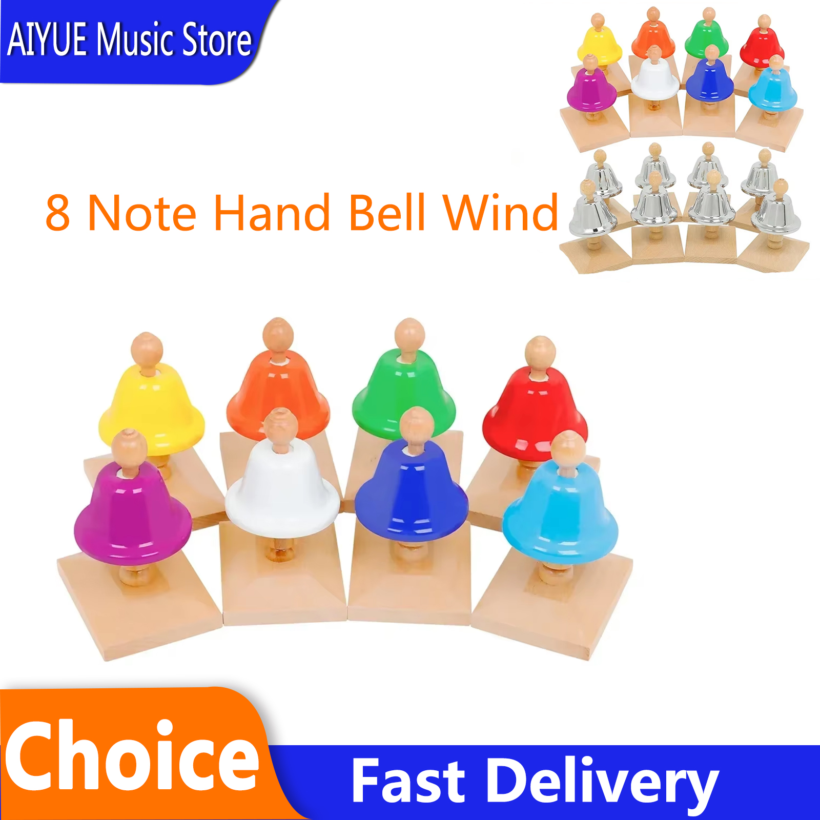 8 Note Hand Bell Wind Desk Mus – Musical Instrument Mallet Bewertung und Preis